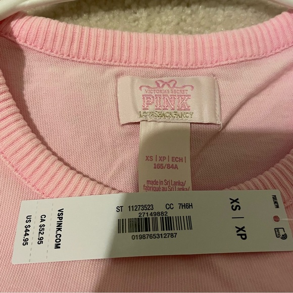 PINK X LOVESHACKFANCY bling dog tee X-small NWT - Picture 8 of 9